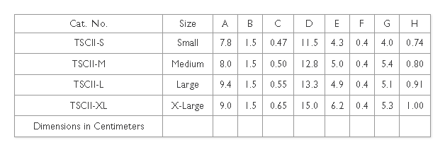 Terino Square Chin Style II Sizing